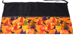 Witches Hats And Pumpkins Halloween Cotton Fabric Vendor/Server/Waitress/Utility/Teacher Apron, Half Apron with 6 pockets
