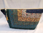 Make-up Bag, made from up-cycled vintage quilt.
