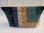 Make-up Bag, made from up-cycled vintage quilt.