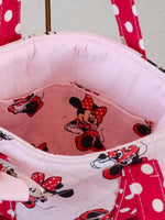 Quilted Minnie Mouse  tote, Toddler Tote, Girls gift