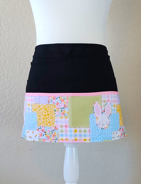 Pastel Easter Patterned Patchwork apron with 6 pockets
