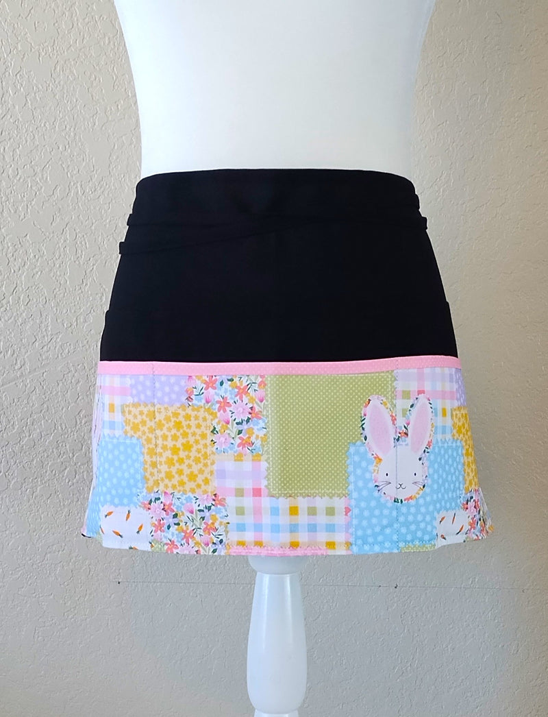 Pastel Easter Patterned Patchwork apron with 6 pockets