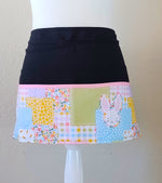Pastel Easter Patterned Patchwork apron with 6 pockets