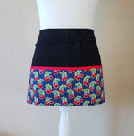 Cherry Print Half Apron with 6 Pockets
