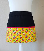 Cherry Print Half Apron with 6 Pockets