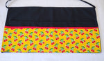 Cherry Print Half Apron with 6 Pockets