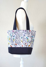 Tula Pink Grayworks Snow Leopard Tote Bag