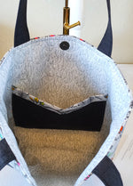 Tula Pink Grayworks Snow Leopard Tote Bag