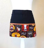 Coffee Shop Half Apron with 6 Pockets – Barista Apron
