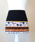 Coffee Shop Half Apron with 6 Pockets, Barista Utility Waist Apron
