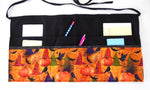 Witches Hats And Pumpkins Halloween Cotton Fabric Vendor/Server/Waitress/Utility/Teacher Apron, Half Apron with 6 pockets