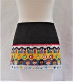 Classroom Whimsy: Back to School Apron - Perfect Teacher Appreciation Gift!  Back to School Half Apron, with 6 pockets
